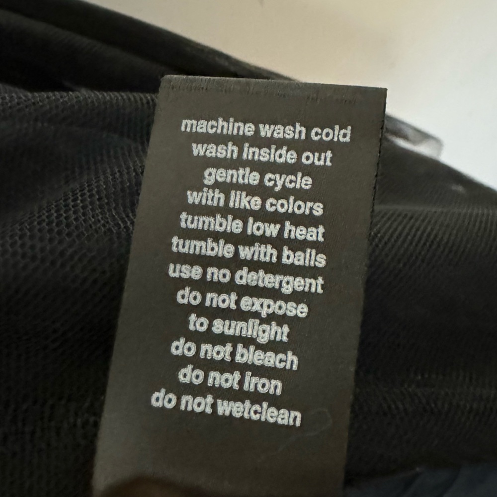 Rundholz Black Label Tulle Overlay Down Jacket Navy Oversized Puffer Coat Medium - Picture 15 of 15